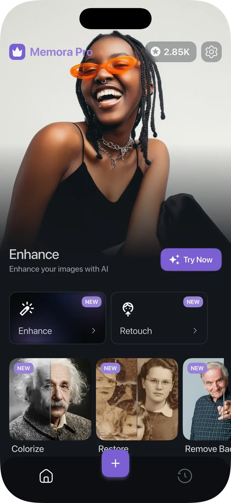 Memora app screen