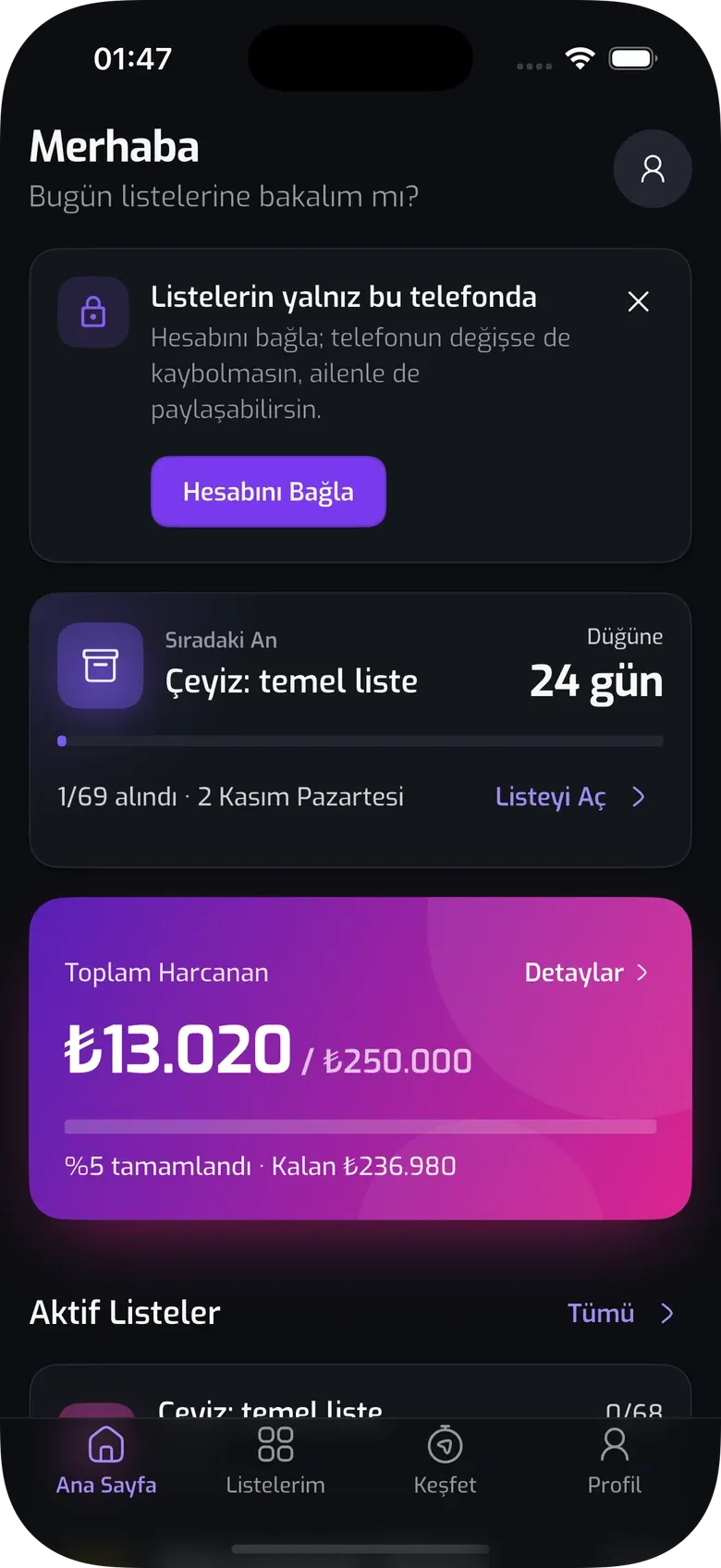 Sepello app screen